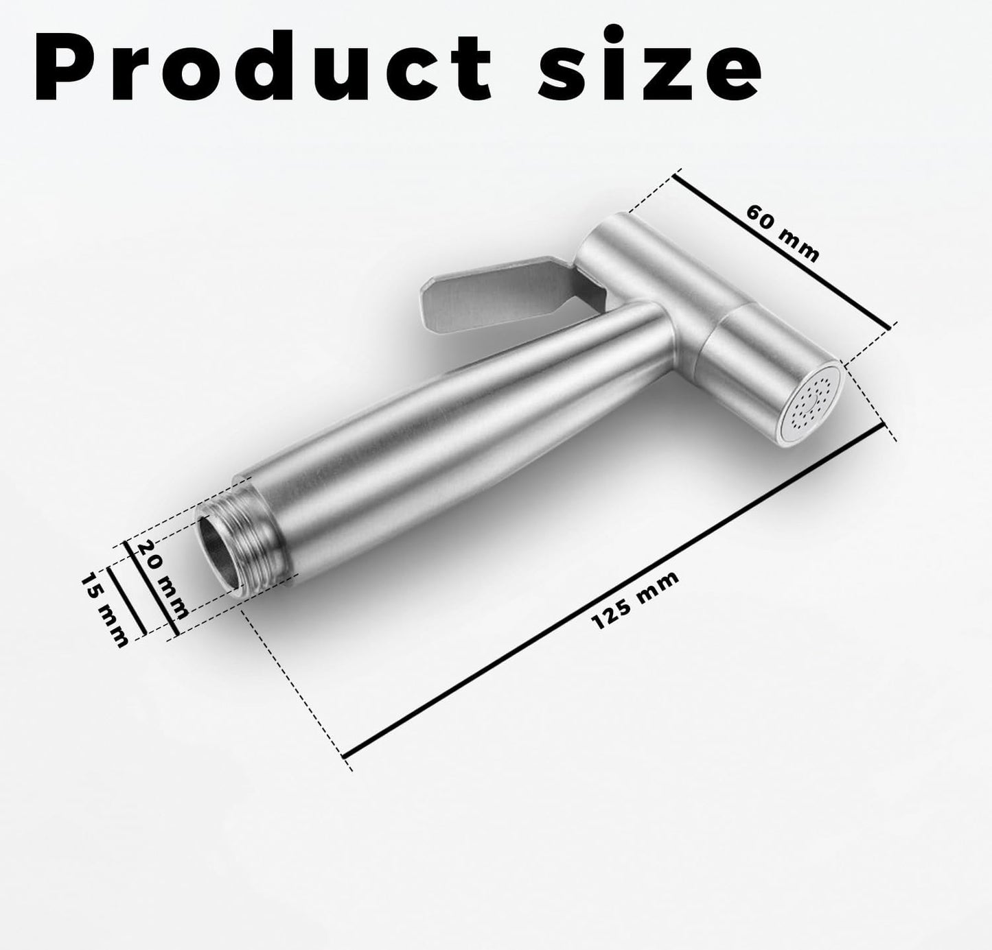 ADDMAX Stainless Steel Toilet Jet Spray – Heavy Duty &amp; High Pressure