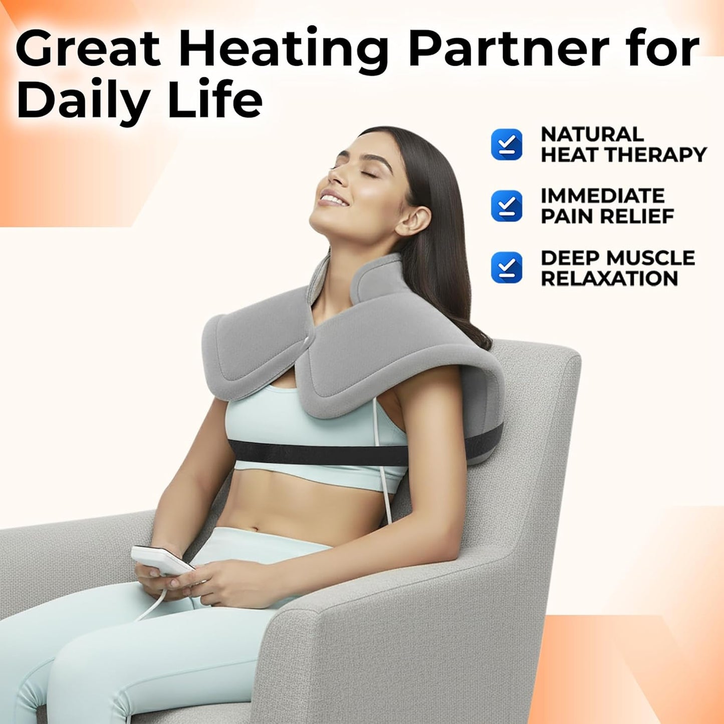 Electric Neck Heating Pad for Shoulder Pain Relief