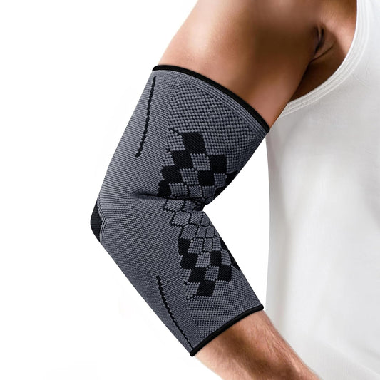 Addmax Elbow Sleeves - Elbow Support for Gym, Tennis , Golfers elbow compression sleeve - 1 Pair