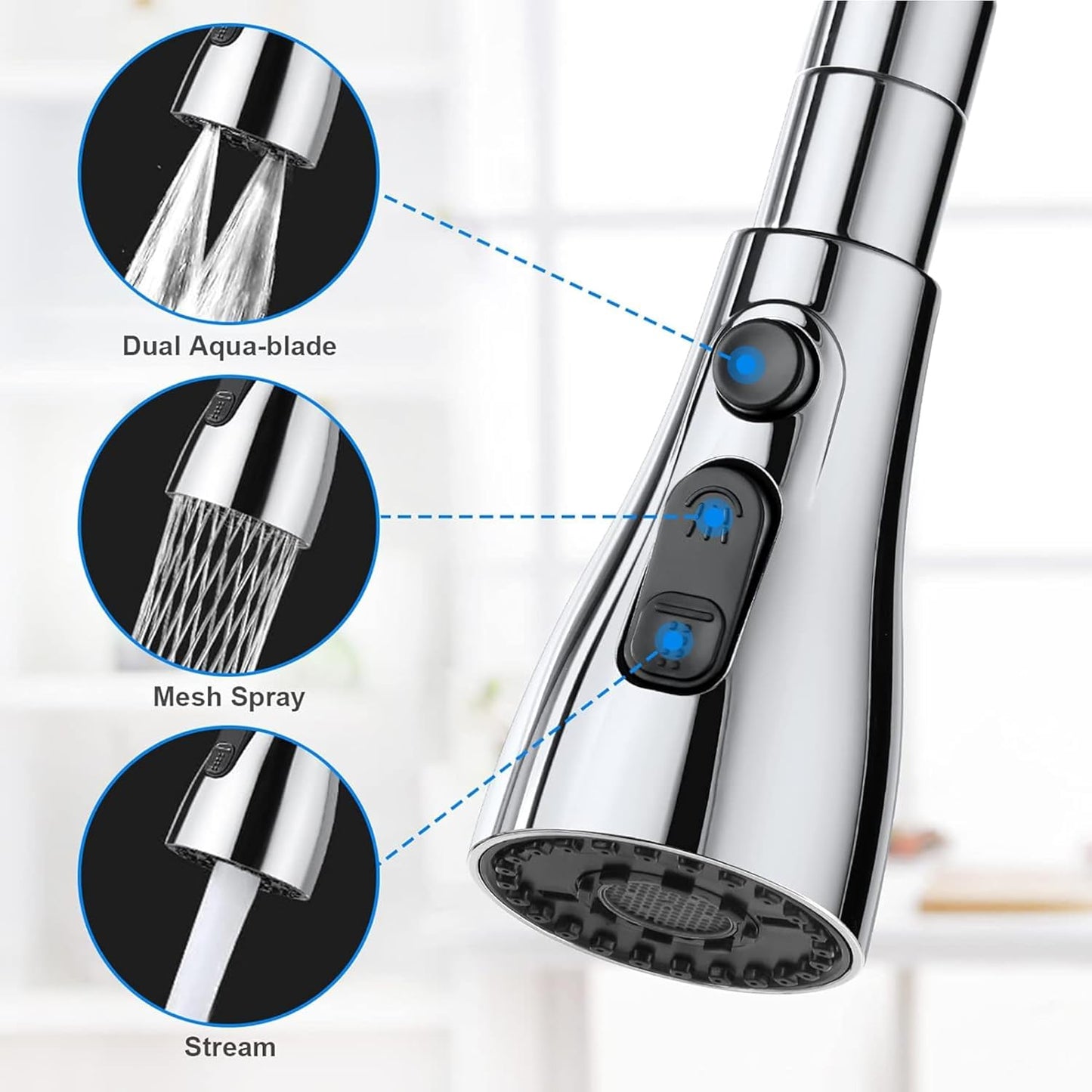 ADDMAX Universal Kitchen Faucet Tap Extender for Kitchen Sink