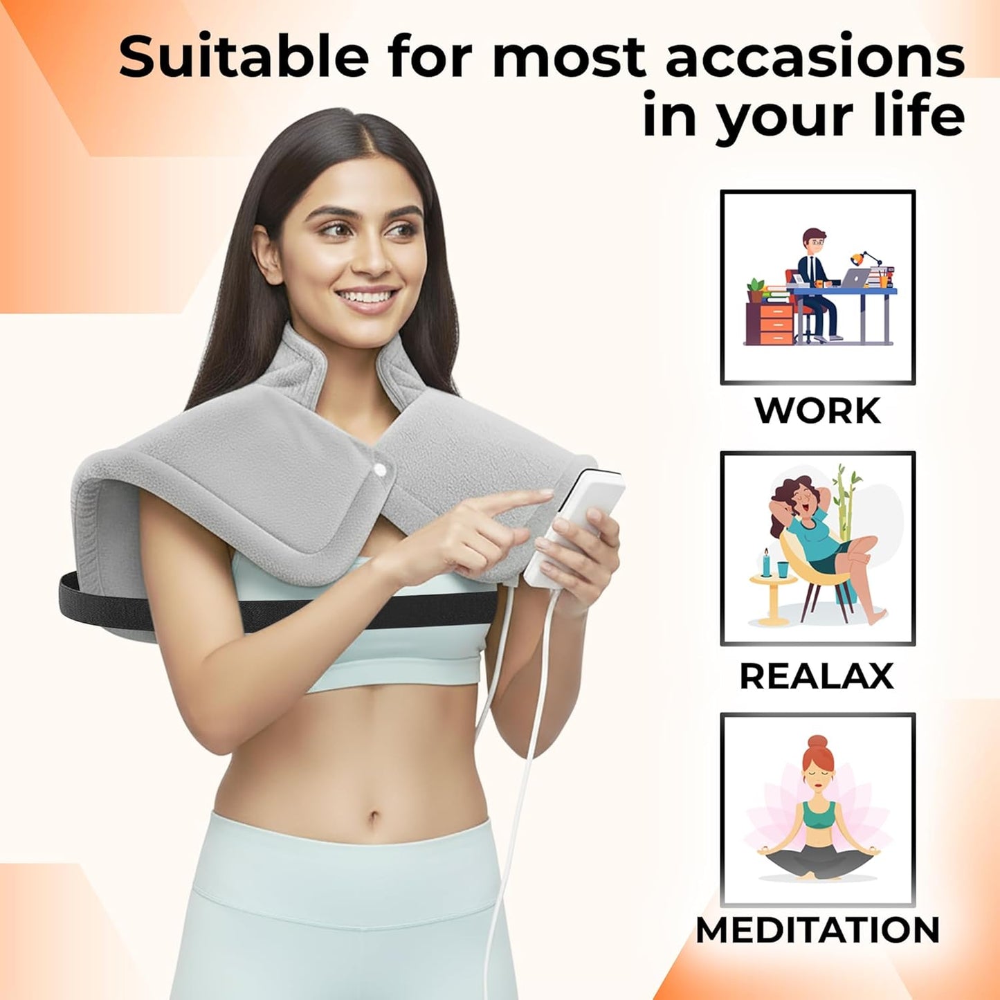 Soft Cervical Heating Pad with Fast Heating