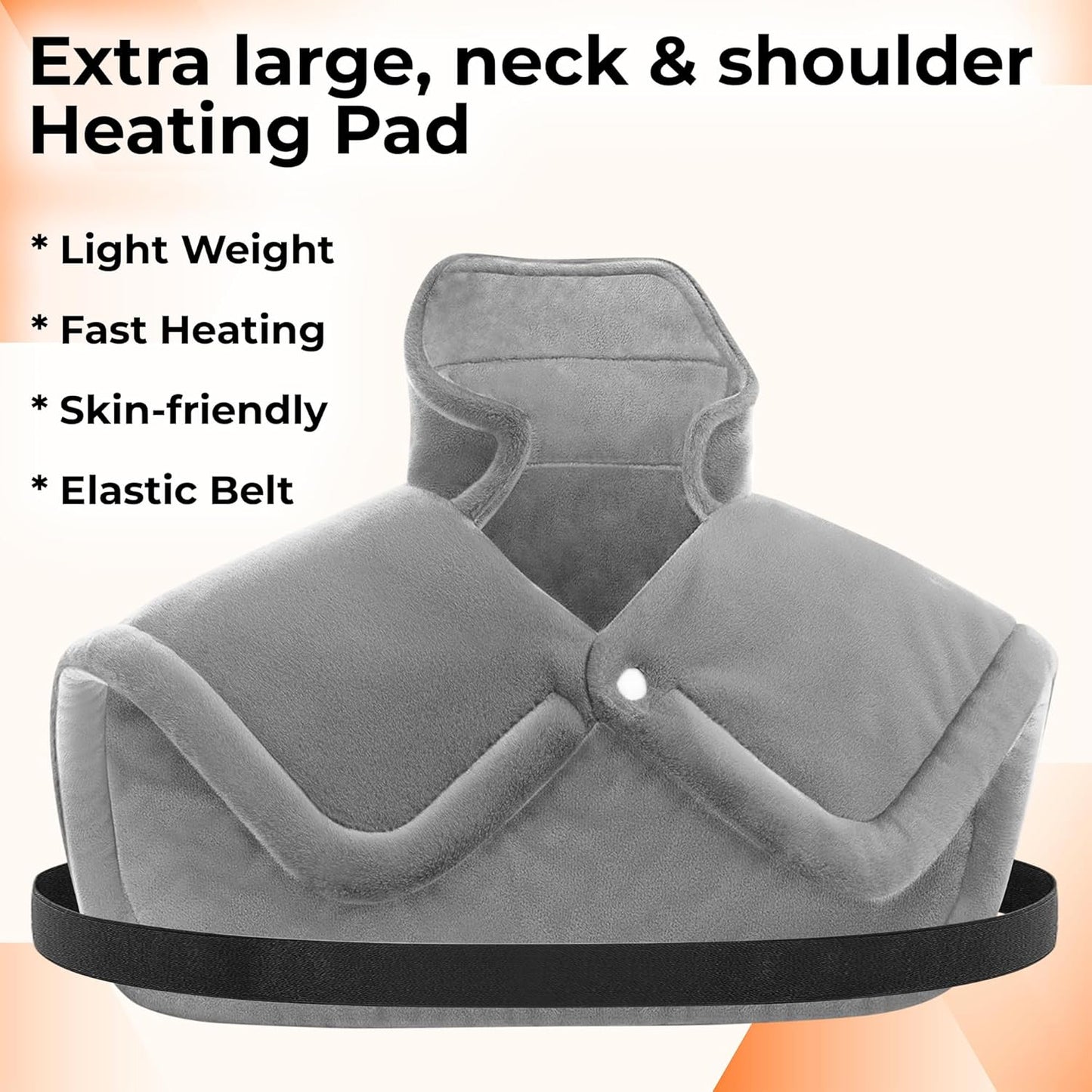 ADDMAX Cervical Heating Pad for Neck & Shoulder Pain Relief | Orthopaedic Heating Belt with 9 Heat Settings & 4 Timer | Electric Heat Therapy Wrap for Muscle Pain, Stiffness & Cervical Support