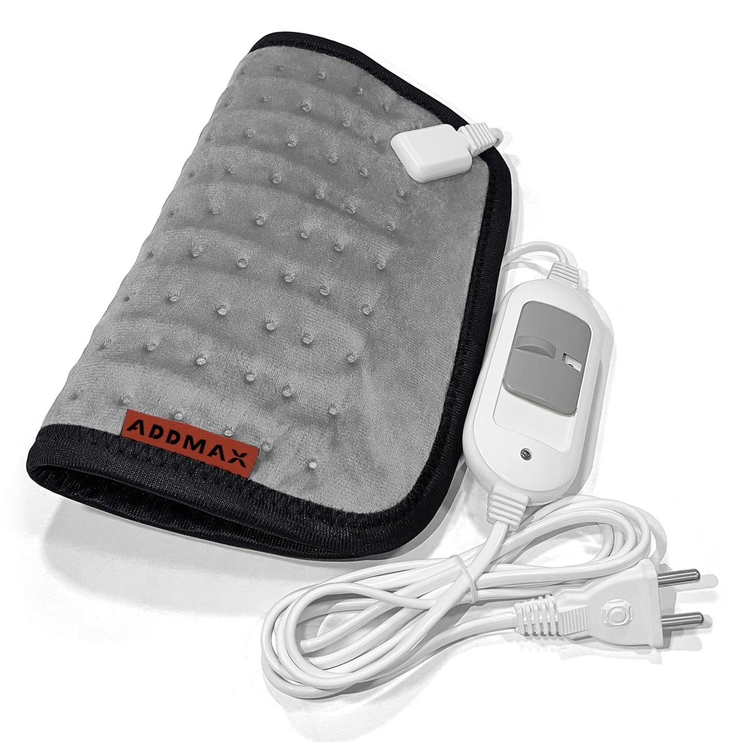 ADDMAX Electric Heating Pad - 3 Level Temperature Settings Heating Belt for Period Cramps (Dark Grey) - Regular Size