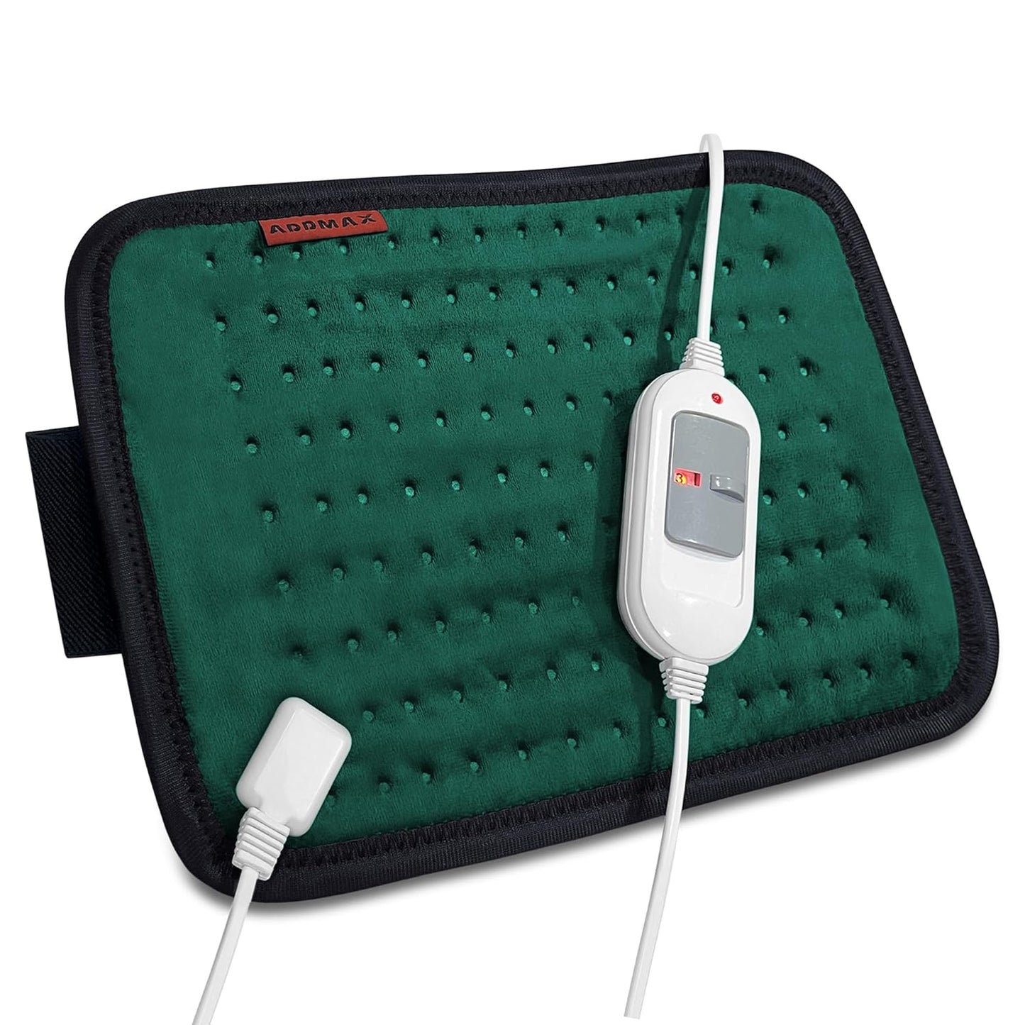 ADDMAX Electric Heating Pad - 3 Level Temperature Settings Heating Belt for Period Cramps (Dark Green) - Regular Size