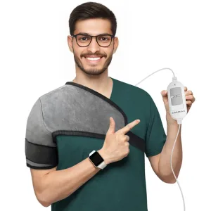ADDMAX Shoulder Heating Pad Orthopaedic Electric Neck and Shoulder Heating Belt For Shoulder Pain Relief - Free Size (Fits for all)