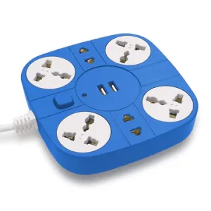 ADDMAX Extension Cord with USB Port – 10 Amp 220V-50/60Hz [6 Socket Outlet with 2 USB Port] [1.8 Meter Cord] Extension Board