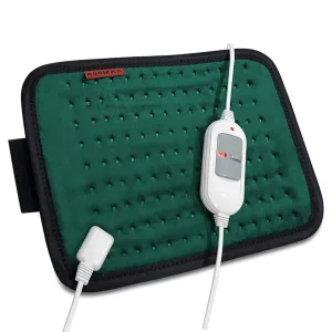 ADDMAX Electric Heating Pad - 3 Level Temperature Settings Heating Belt for Period Cramps (Dark Green) - Regular Size